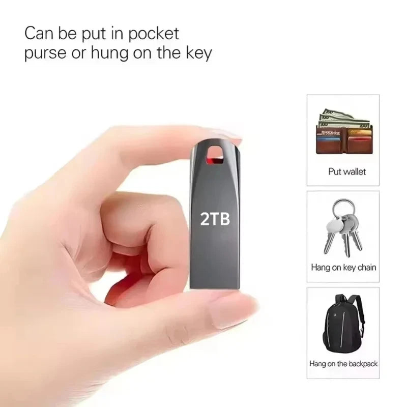 High Speed USB 3.0 Pen Drive Portable SSD U Disk Flash Drive 2TB 1TB 512G Fast Data
