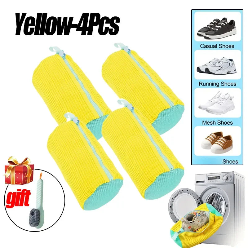 Laundry Bags Shoe Washing Machine Bag-with Zipper Laundry Bag with Rich Fluff Inside
