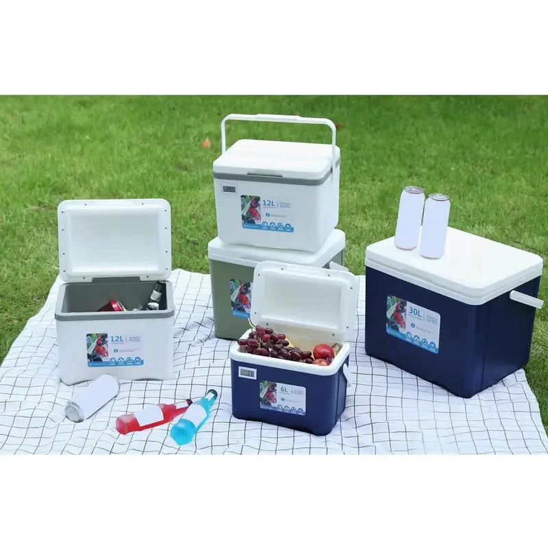 2026 New 12L Fishing Cooler Box Outdoor Ice Box Portable Camping Cooler Container for Hiking Fishing Tackle Storage