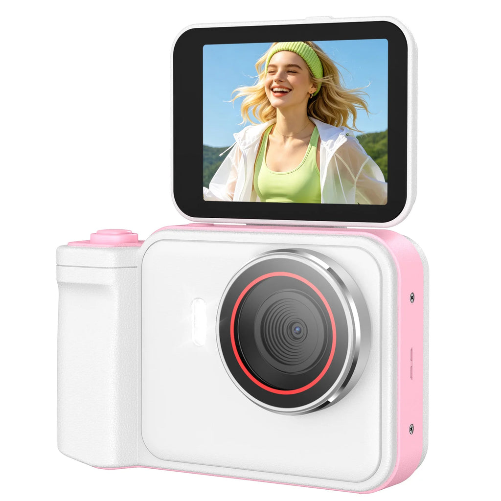 4K Digital Camera for Photography & Vlogging, 66MP Autofocus Camera with 180° Flip Screen, 10X Digital Zoom, 32GB TF Card Included, Type-C Rechargeable Compact Camera for Beginners, Travel & Everyday Use