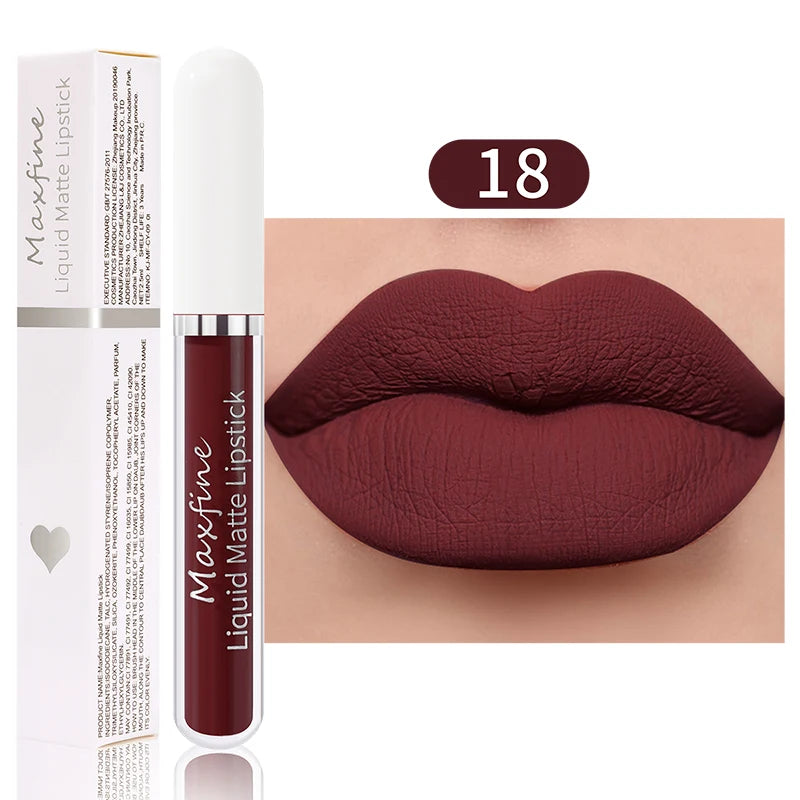 High-Quality Matte Liquid Lipstick Long-Lasting Waterproof