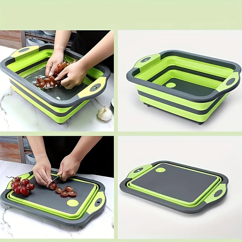 2-in-1 Portable Basin: Saves space, has sink & storage. Durable PP for camping, travel, home. All-season use.