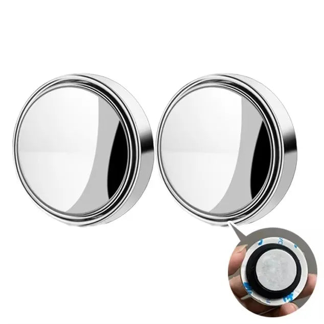 1-4Pcs Car Suction Cup Mount Auxiliary Rearview Mirror 360 Degree Rotating