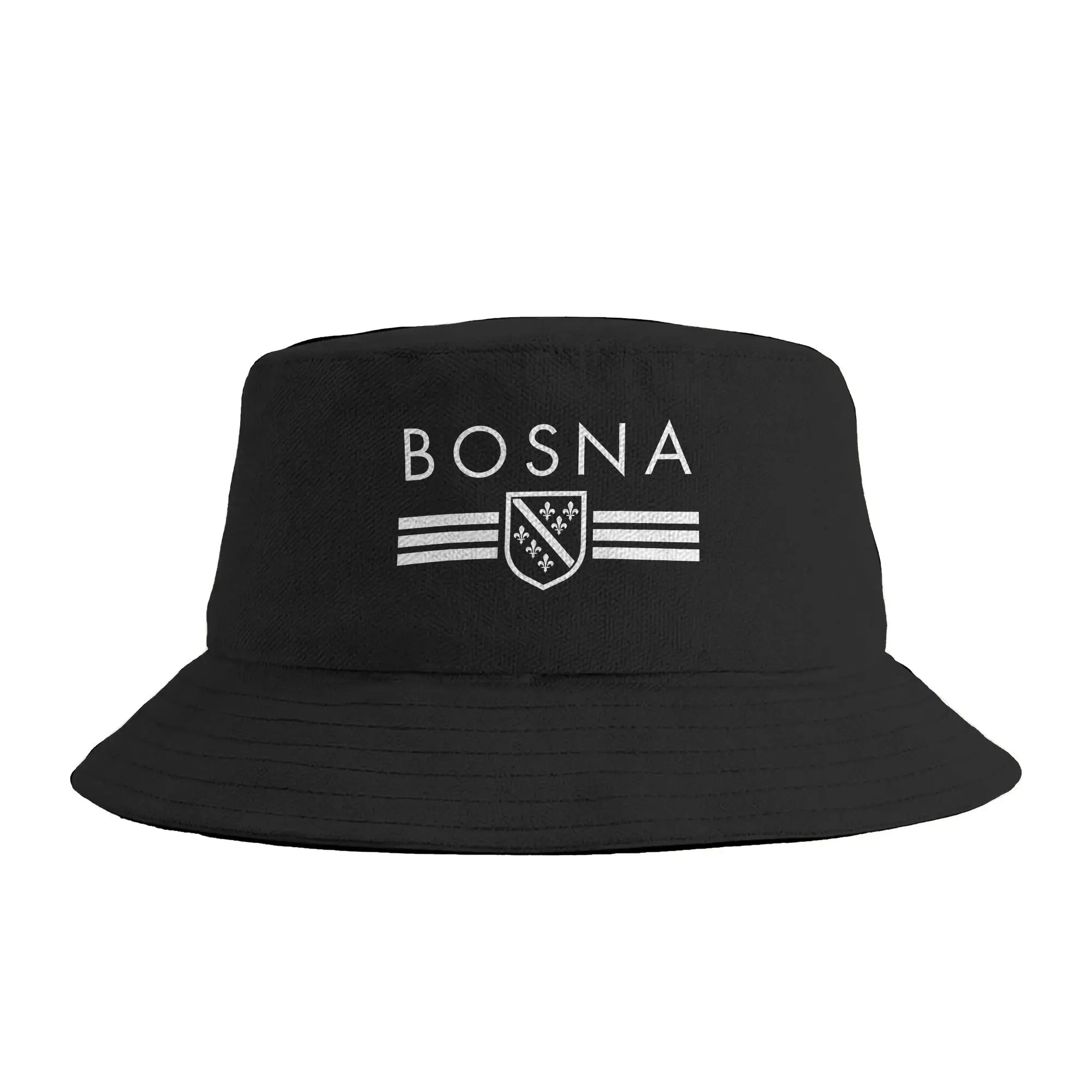 Bosnia Herzegovina Flag Bucket Hat  Streetwear Fisherman Caps Personality Vacation Sunscreen Hats For Unisex Funny Pattern Cap