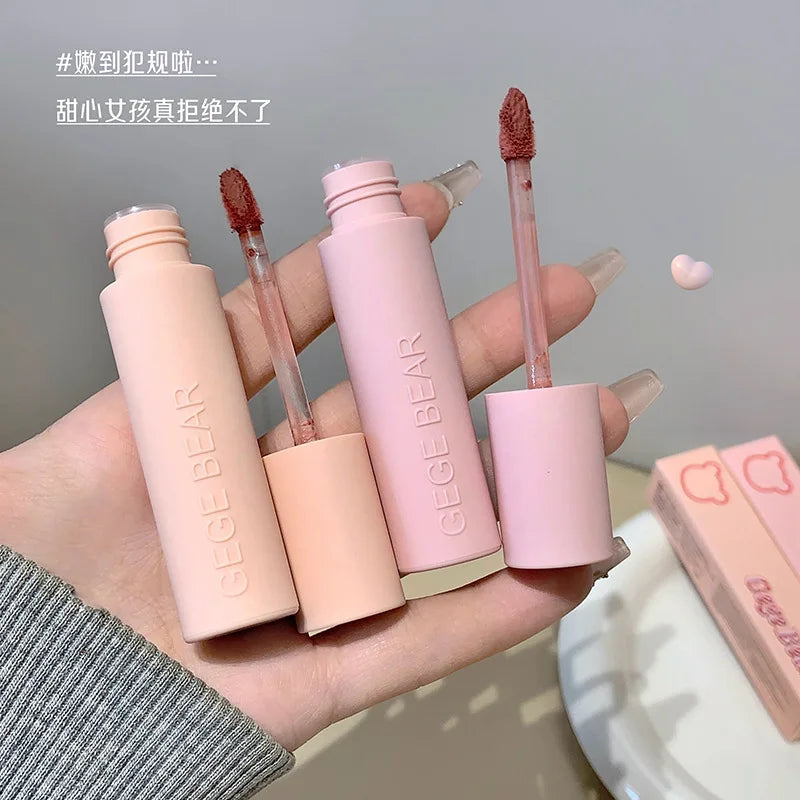 7 Pcs Matte Lipstick Lip Gloss Sets Long-Lasting Non-Fading Waterproof Non-stick Cup Exquisite Gift Everyday Holiday Universal