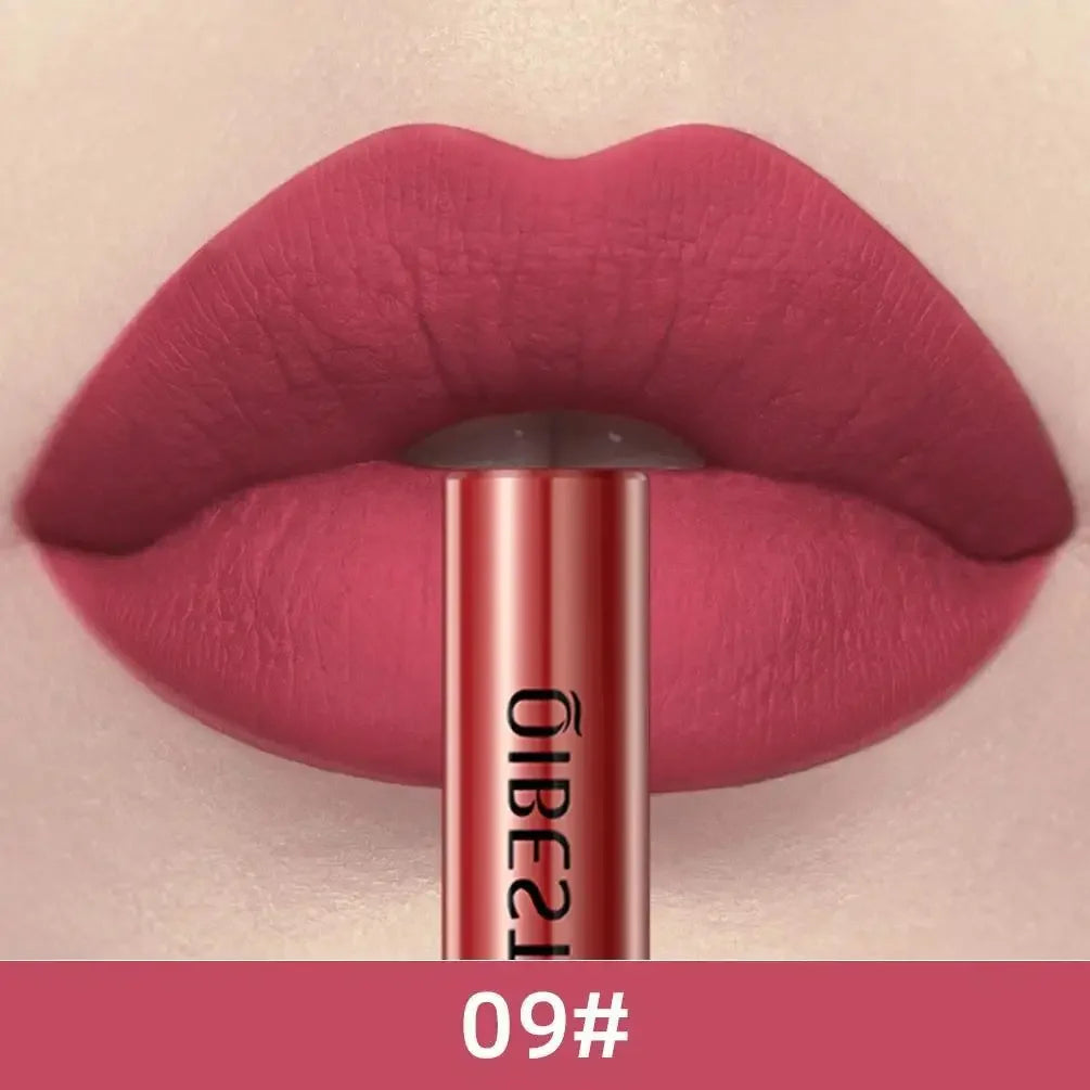 1 PC matte lipstick, non stick to cup, waterproof and long-lasting