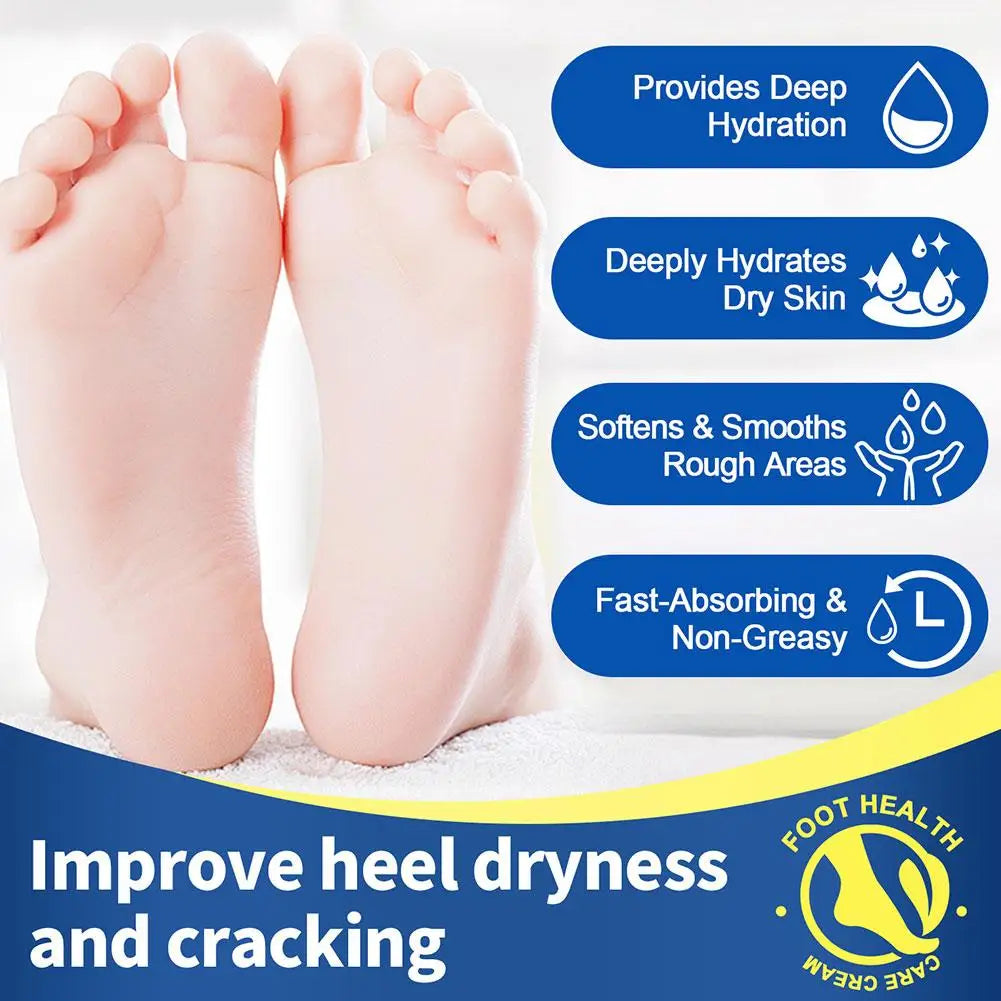 60% Urea Foot Cream Care Deep Moisturizing Foot Callus Remover Soften Cracked Heel Repair Cream Nourishes for Feet, Knees
