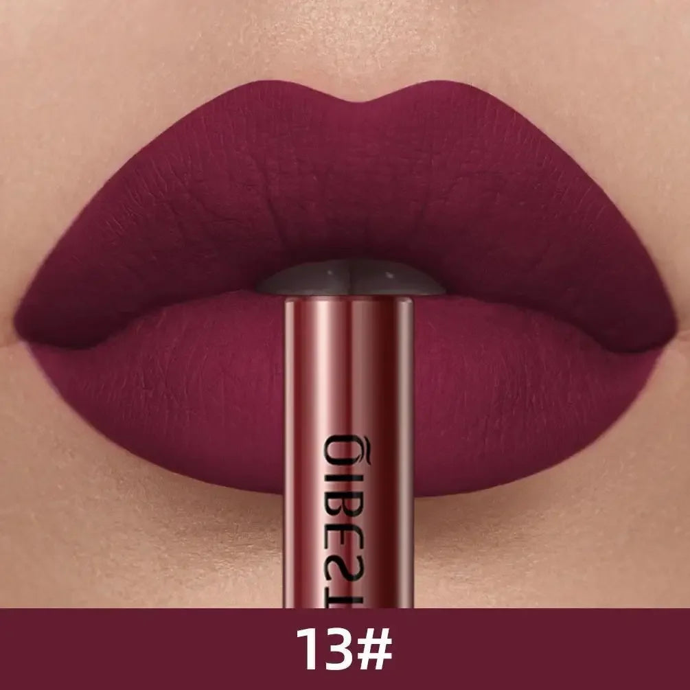 1 PC matte lipstick, non stick to cup, waterproof and long-lasting