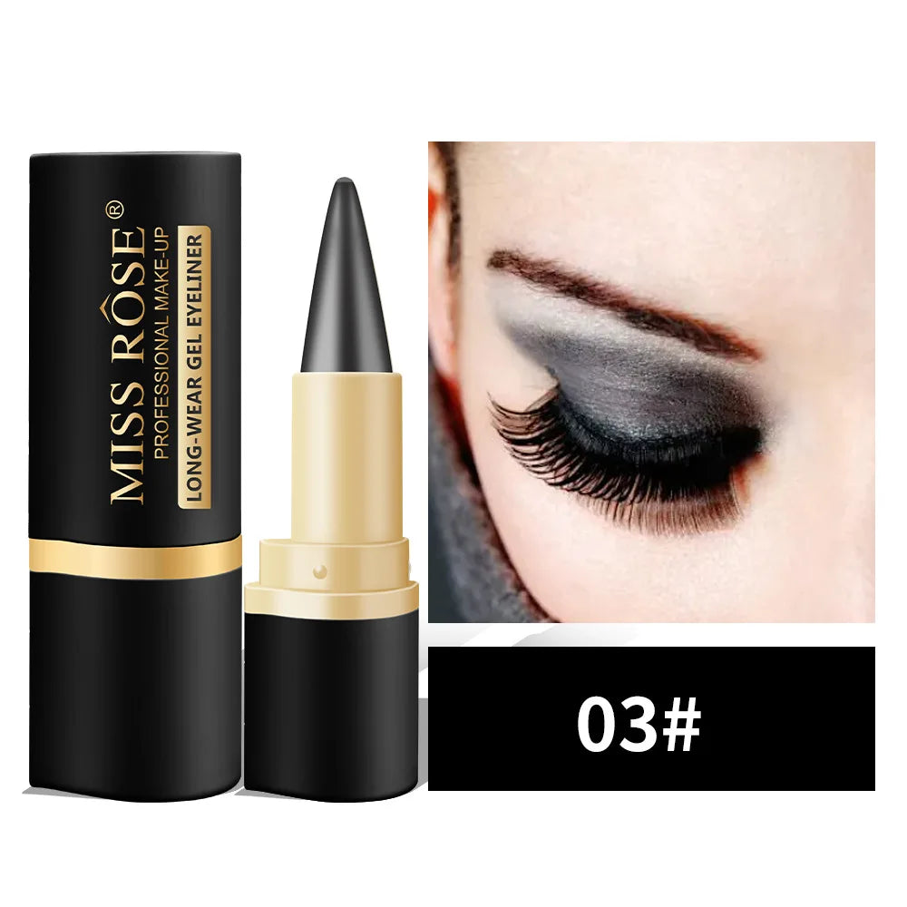 Gel Eyeliner Quick Dry Matte Smudge Proof Waterproof Eye Liner Pencil
