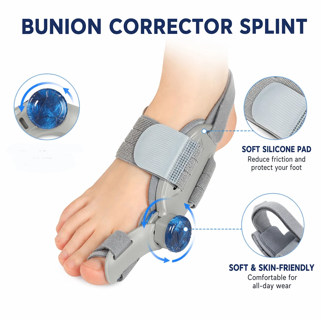 Bunion Splint Foot Hallux Valgus Braces Rotatable Big Toe Separator
