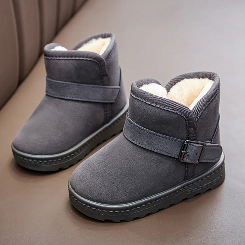 Children Snow Boots Winter Cute Warm Fashion Anti Slip Shoes Kids Boys Girls