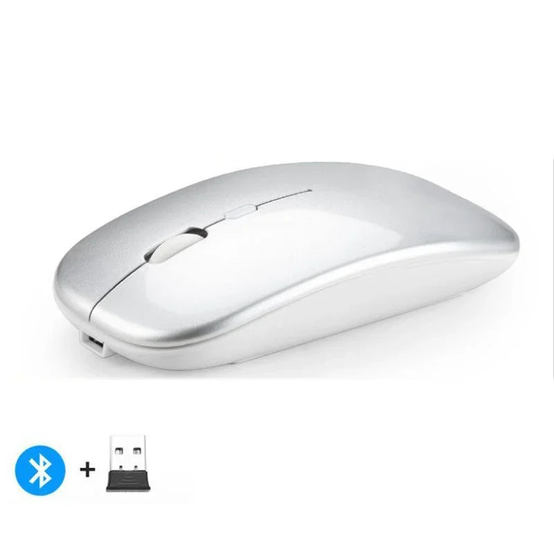 Rechargeable Wireless Mouse Bluetooth-compatible 2.4GHz
