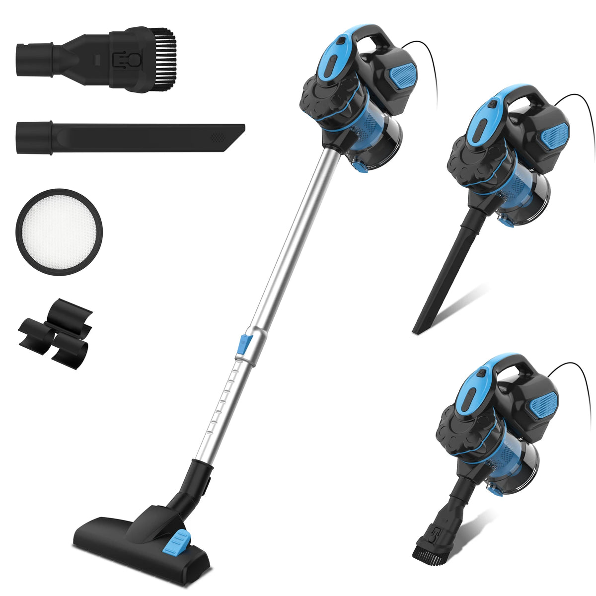INSE I5 Corded Vacuum Cleaner 600W 18000Pa Powerful 2-in-1 HEPA Filters