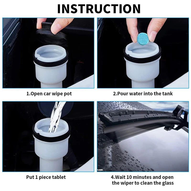 Car Windshield Cleaner Effervescent Tablets Solid Washer Agent