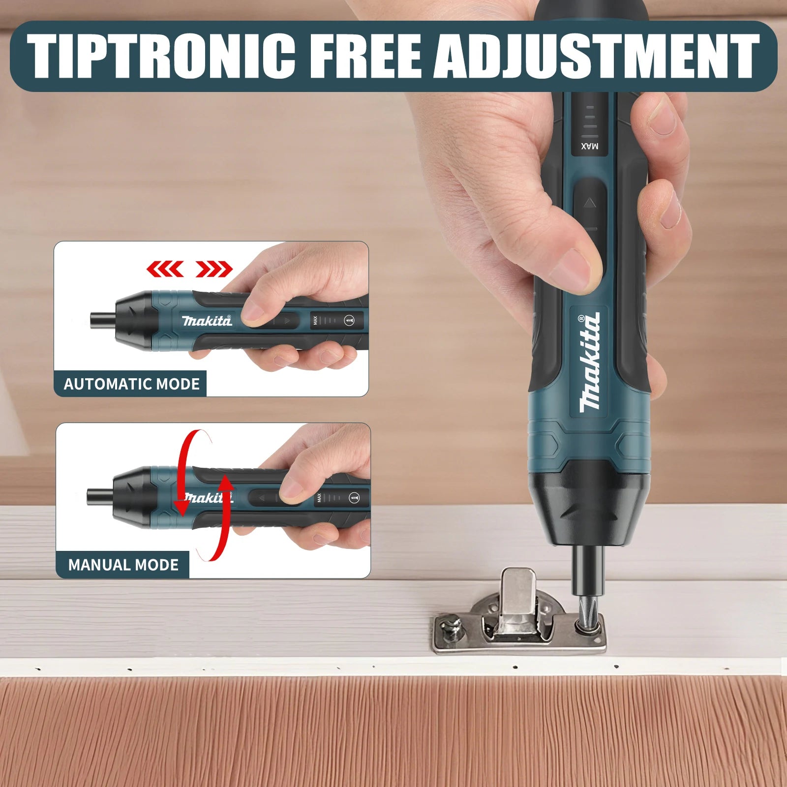 NEW Makita HT422 High Efficiency Cordless Screwdriver 1/4"Chuck 2-5N.m Torque 3.6V Lightweight Mini Driver for Office & Home Use
