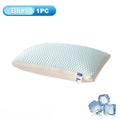 1PC Cool Bean Ice Silk Pillow Down Alternative Microfiber Filling Breathable