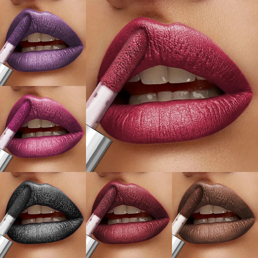 20-colors Glitter Lip Glaze Waterproof Diamond Shimmer Lip Gloss Sparkling