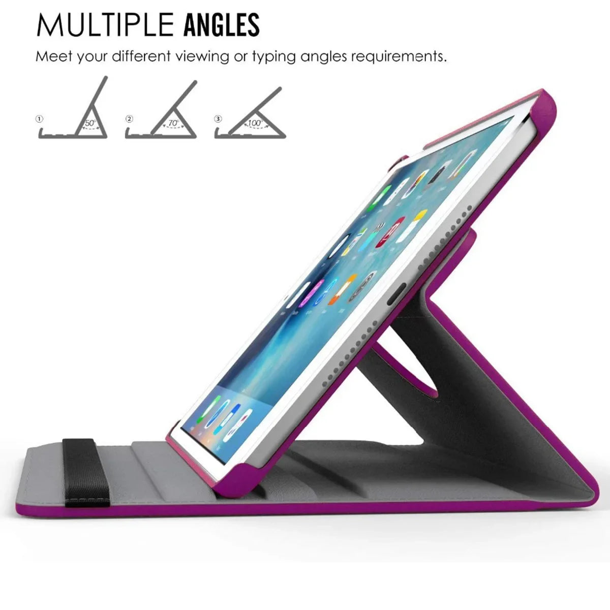 360 Rotation For iPad Case Air Pro 2025 M4 MINI 3 4 5 6 7 8 9 10th Generation Cases 10.9 10.2 11 12.9 13 inch Stand Tablet Cover