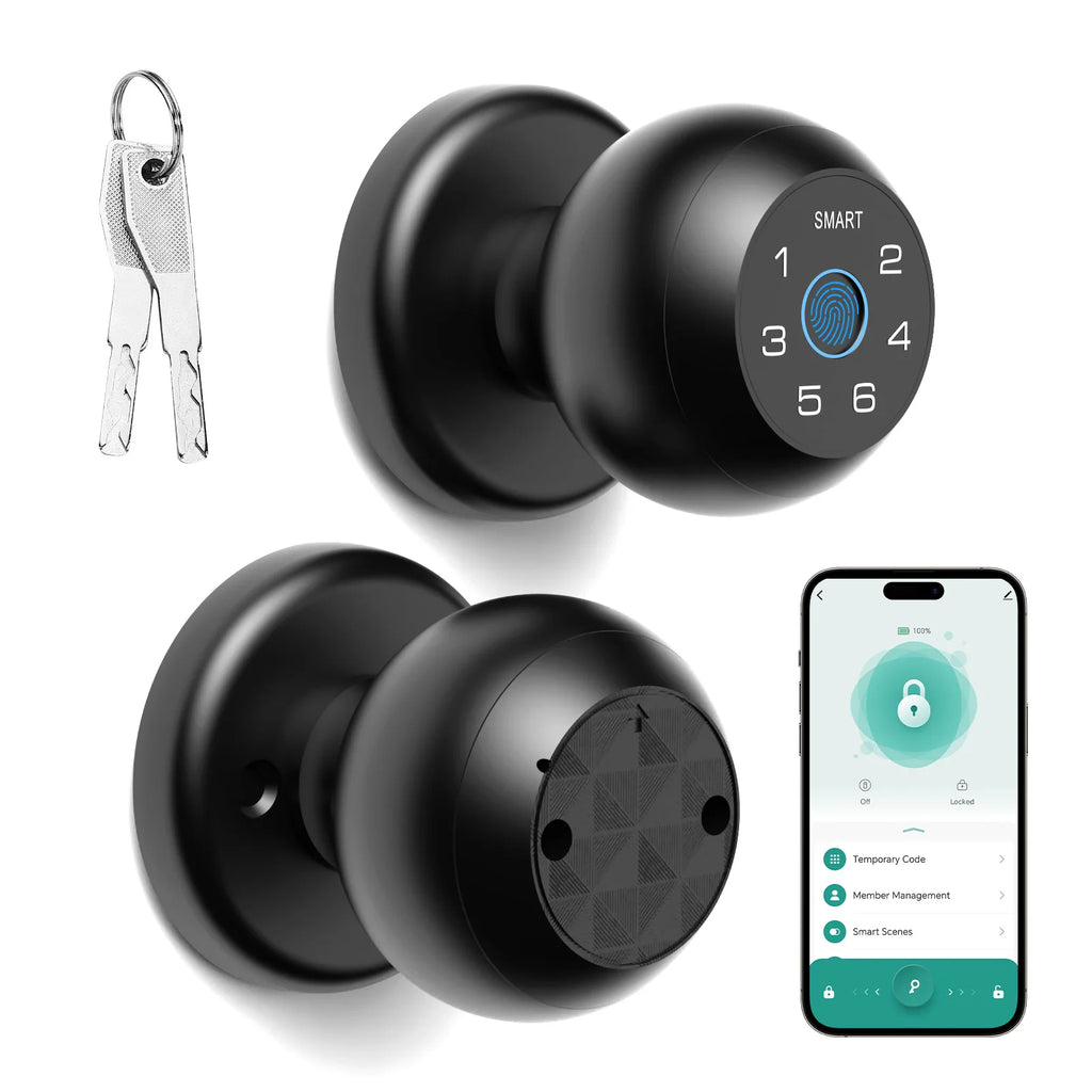 Viladepot Smart Lock Fingerprint, Passcode, App Control, Type-C