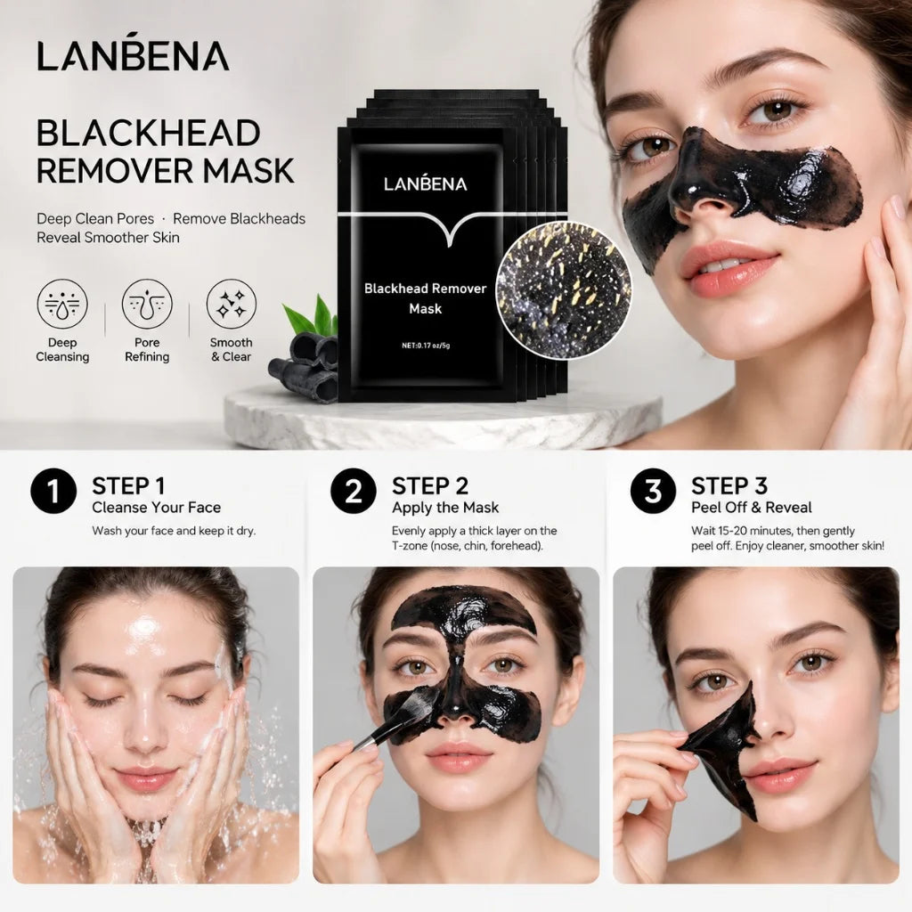 1/5/10Pcs Blackhead Remover Mask Deep Cleanse