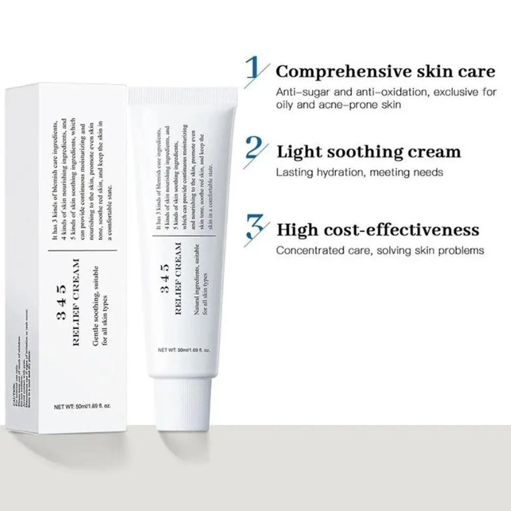 345 Anti Sugar Facial Moisturizer Cream Improves Skin Texture
