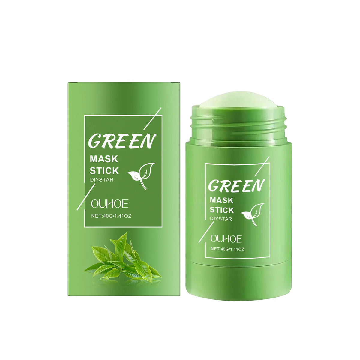 Alaska Volcano & Green Tea Deep Pore Cleansing Mask Stick Blackhead Remover&Oil Control Exfoliating Clay