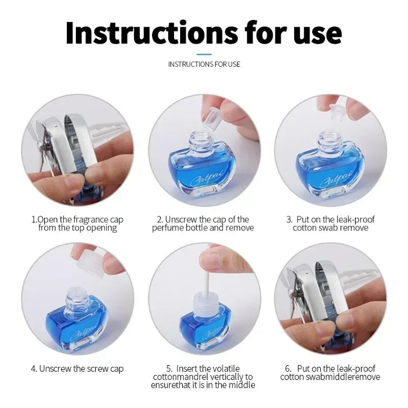 Car Fragrance Fragrance Lasting Light Car Perfume Air Conditioning Outlet Fan Interior Decoration Aromatreatment Decoration