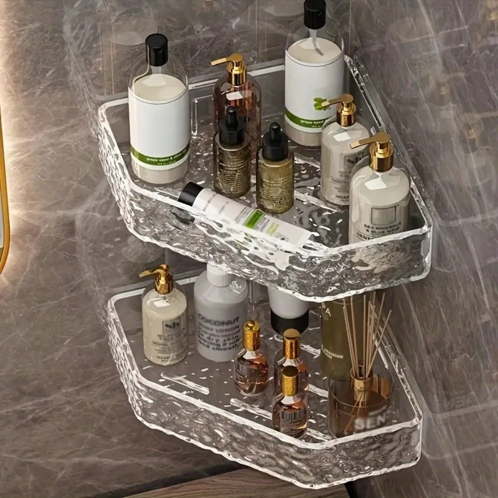 Corner Shelf Wall Mount Corner Glacier Design Bathroom