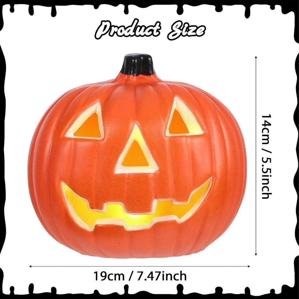 Halloween Light up Pumpkin Vintage Plastic Pumpkin
