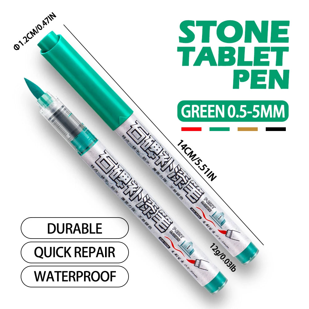 4 Colors Tombstone Marker Pen Professional Inscription Repair