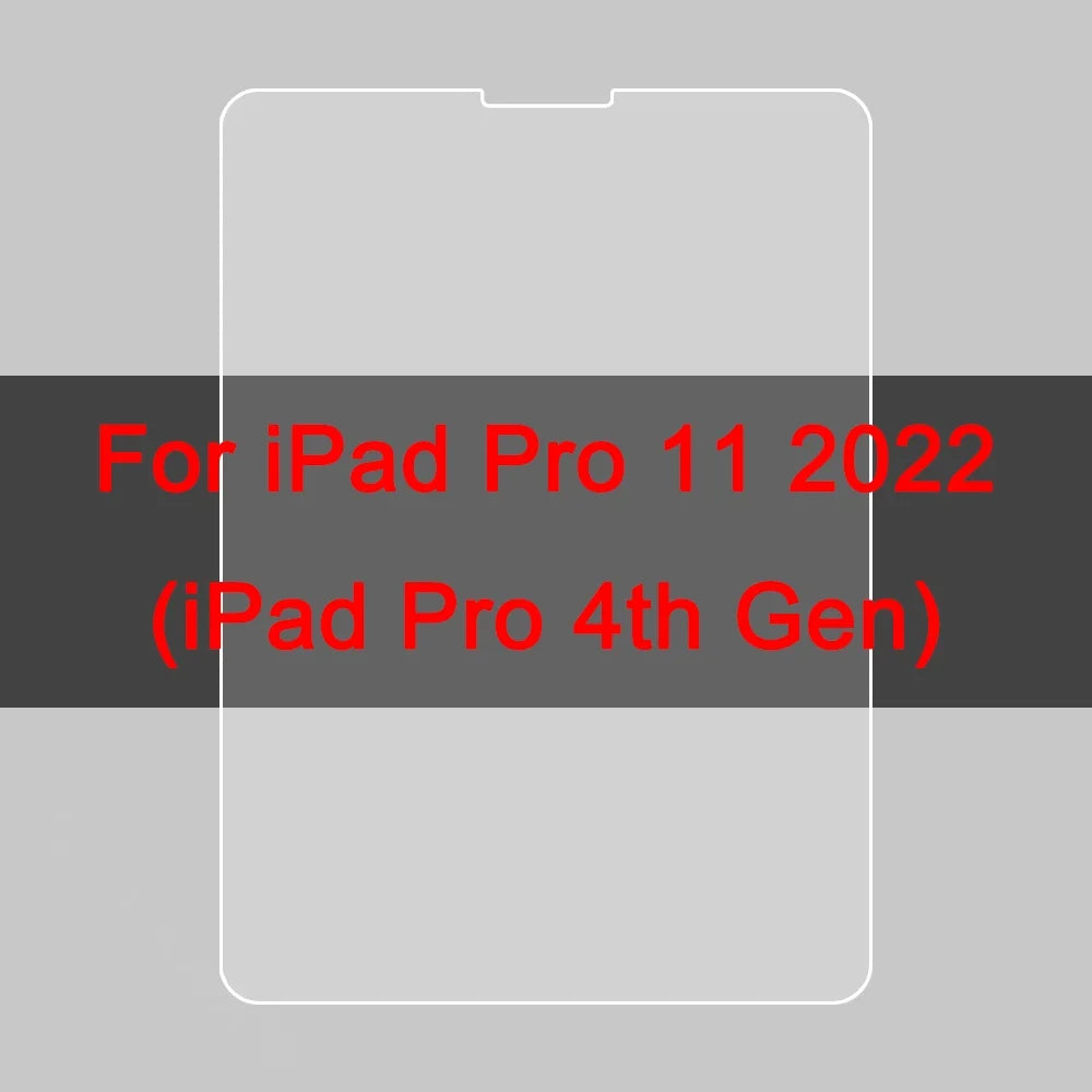 3Pcs Tempered Glass Film For Apple iPad 10th 9th 8th 7th Mini 6 5 4 3 For Apple iPad Air 5 4 3 Pro 12.9 11 2022 2021 2020 2018