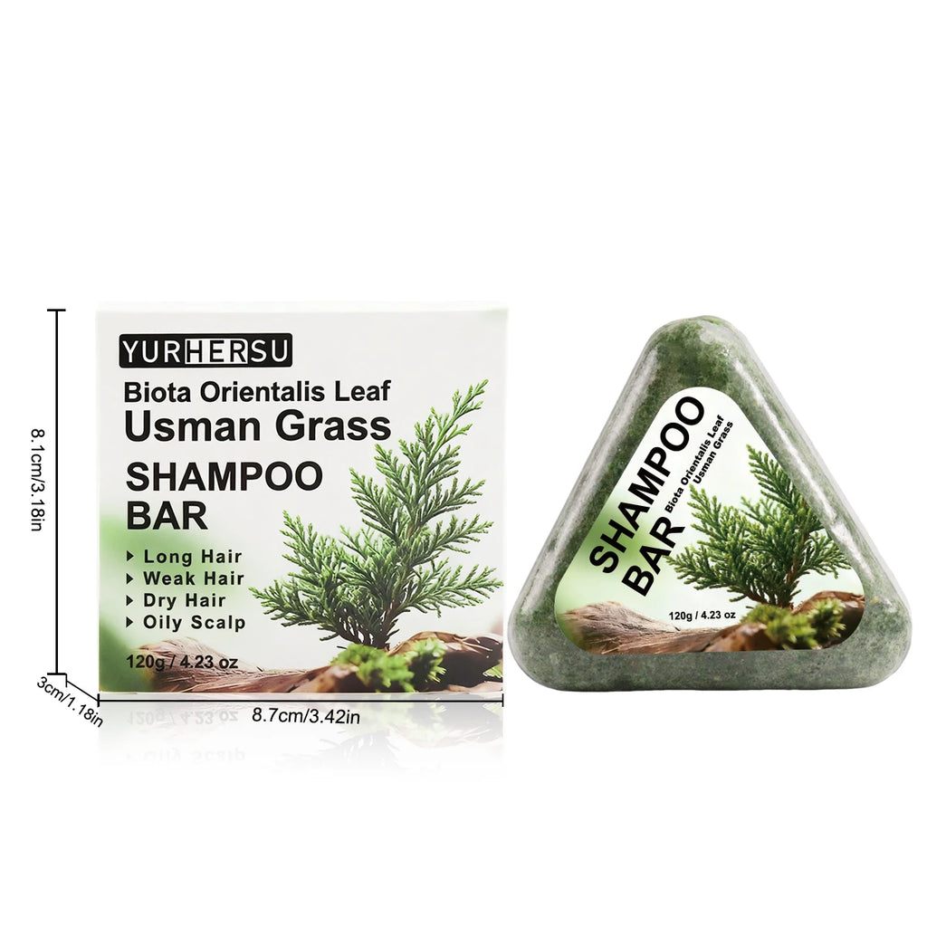 Usman Grass Shampoo Bar For Hair Growth, Anti Hair Loss, Controls Oil, Natural Organic Soap Bar