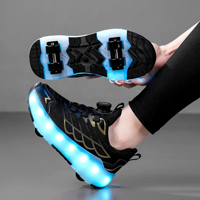 Children's And Teenage Roller Skates - Fashionable Upgraded Edition