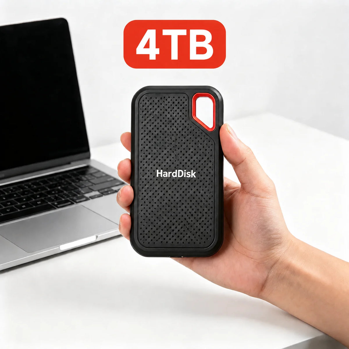 Portable Hard Drive 2TB External SSD Durable Slim Hard Disk USB 3.1 Type-C