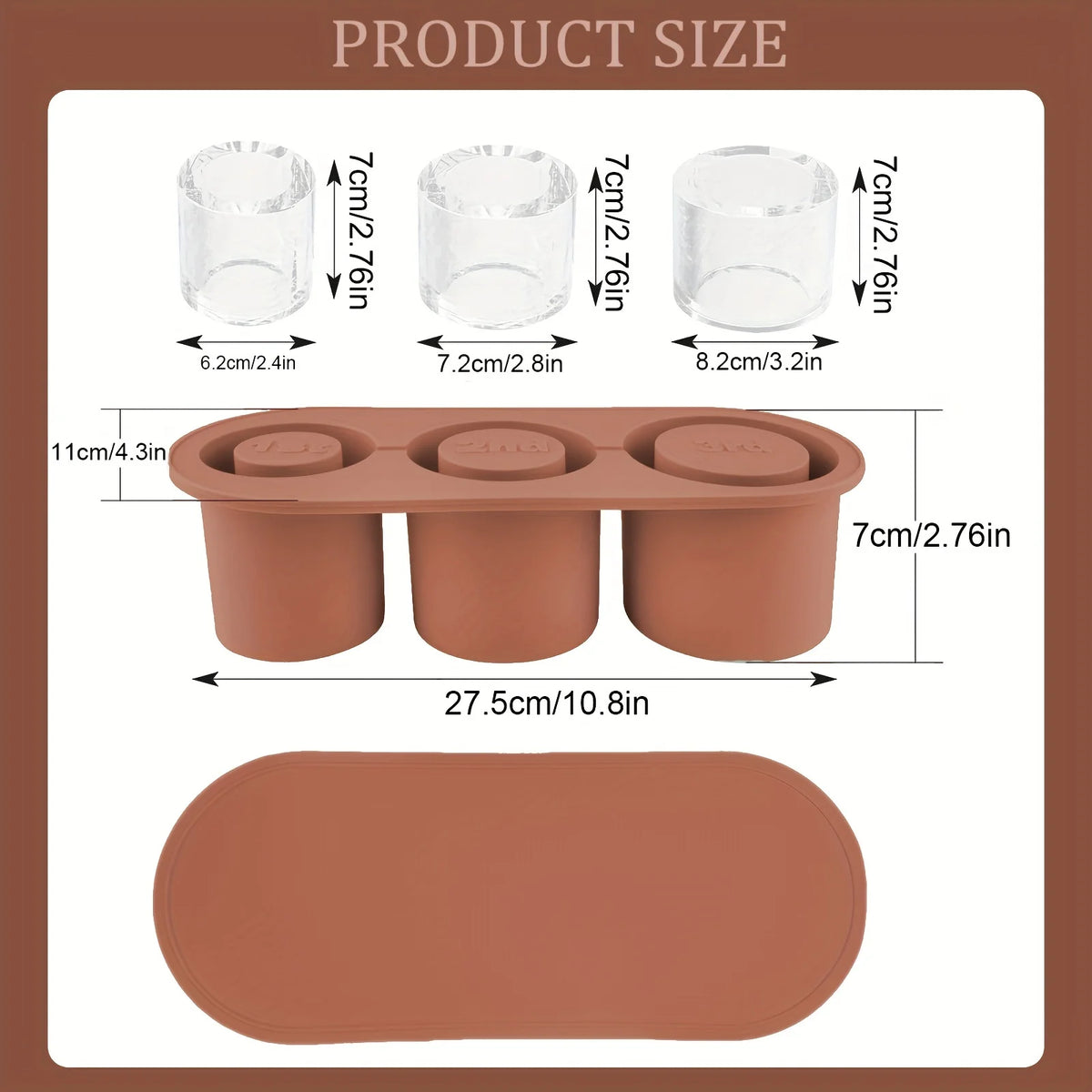 3D Round Balls Ice Plastic Molds DIY Cube Tray Silicone Molds
