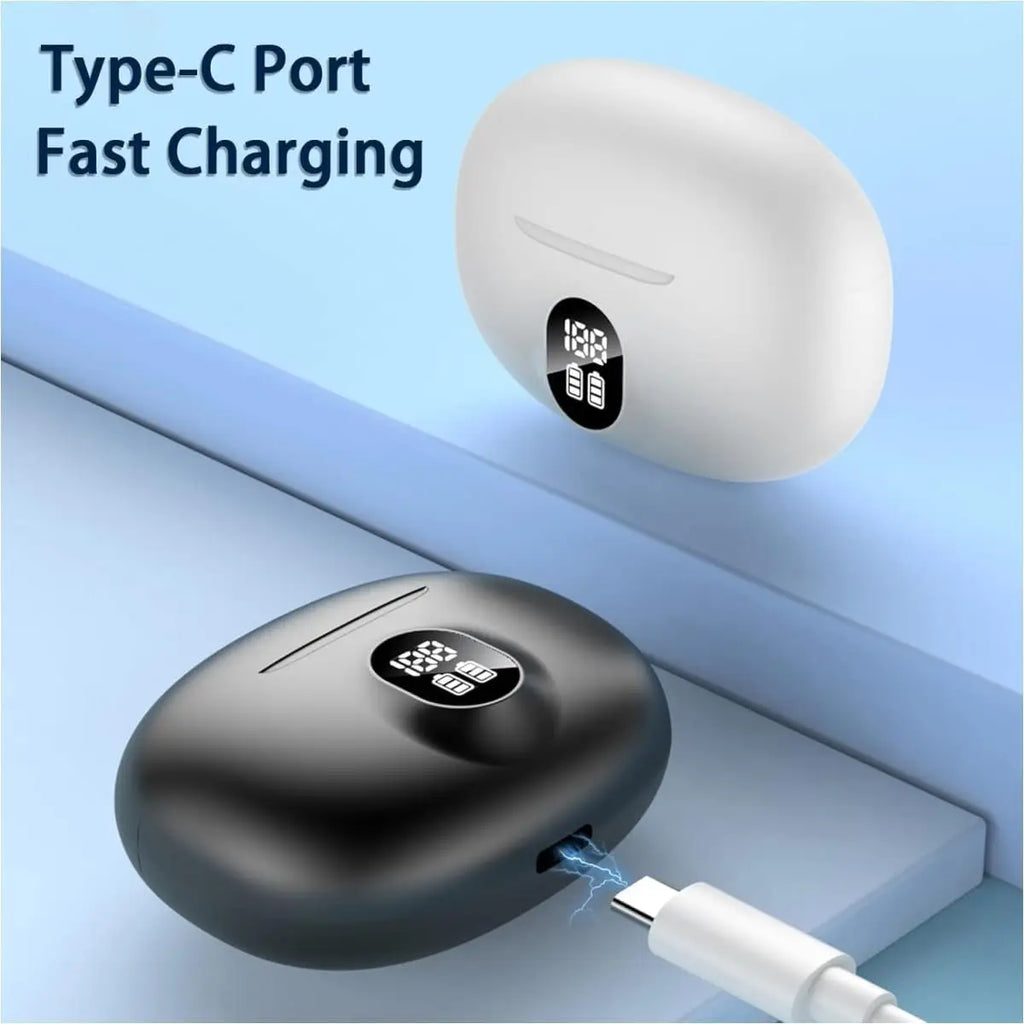 UYUXIO BT5.4 Wireless Earphone 48H LED Display EarBuds with HiFi Stereo IP7 Waterproof Headphones Noise Cancelling Ear Buds