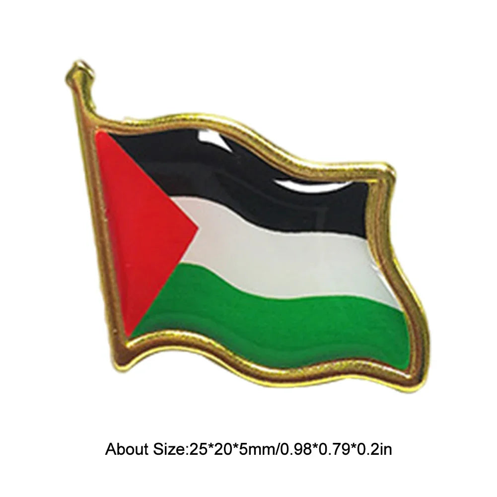 5-80Pcs Palestine Metal Flag Lapel Pin Badges For Clothes Backpack Brooch Delicate Souvenir Badge Pin Palestinian Brooch Gifts