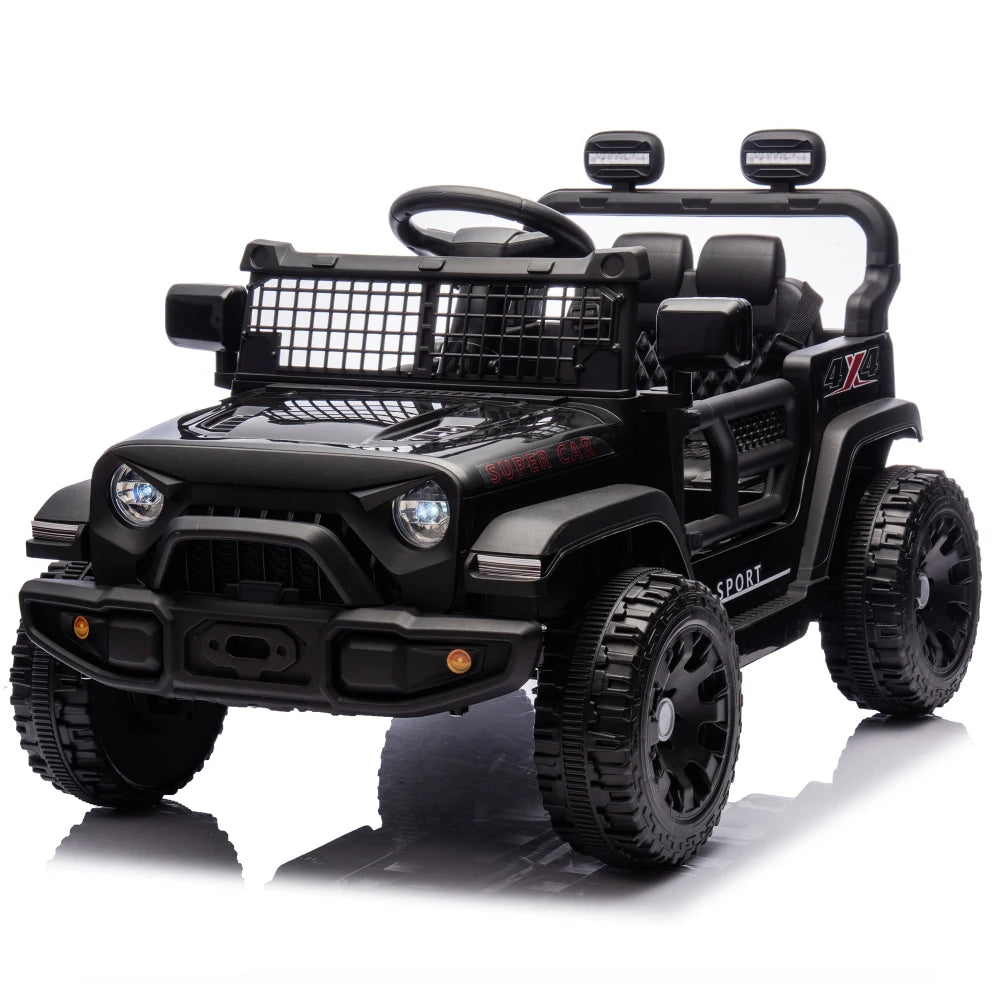 24V Kids Ride on Car W/Parents Control,Four-wheel suspension,2WD,Power display,Bluetooth,MP3,Music,LED headlight,Provide a speed of 1.86-3.11MPH For Kids Around 3 years old.