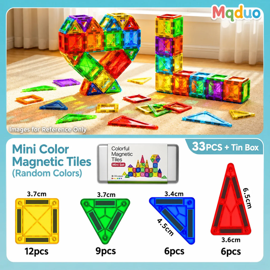 MQUDUO 3D Magnet Construction Kit Magnetic Tiles Puzzle, Modern Home Office Desk Decor Adult Fidget Toy Creative Relaxation Gift