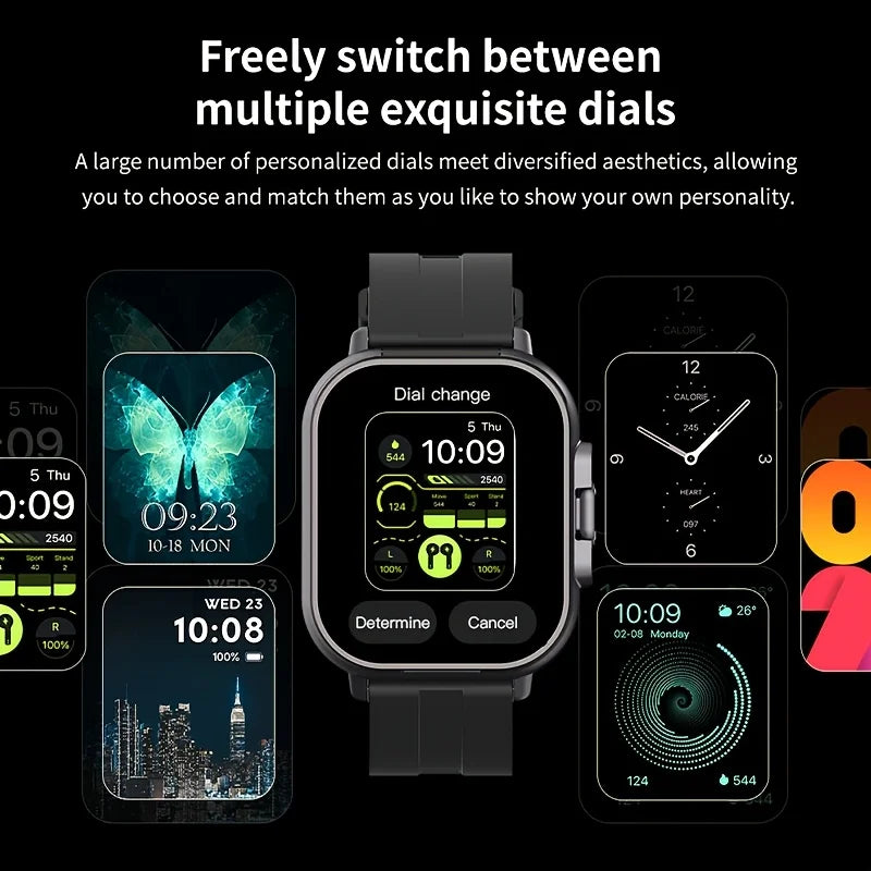 This Smartwatch Features a 2.01-Inch Square Full-Touchscreen Display