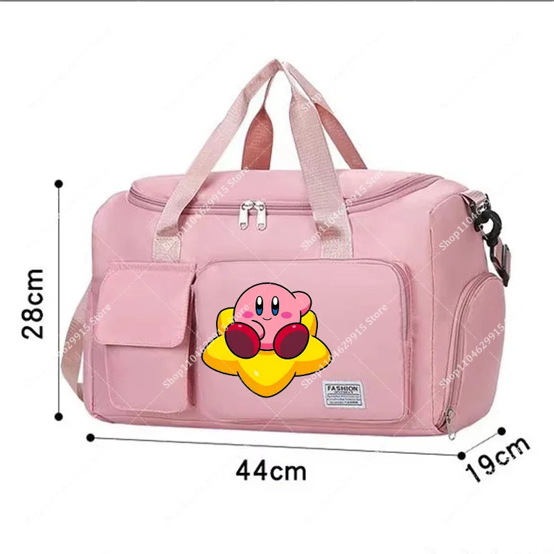 Star Kirbys Shoulder Bag Large Capacity Kawaii Cartoon Sports