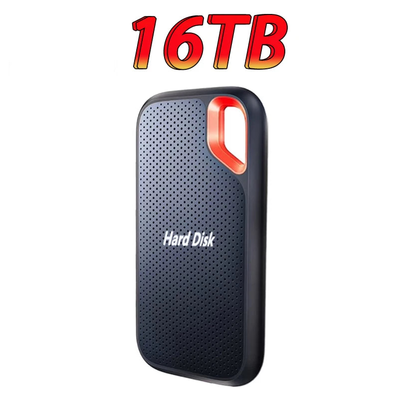 2TB External Hard Drive Portable SSD USB-C Fast & Compact  Data Storage for Laptop Mac PC