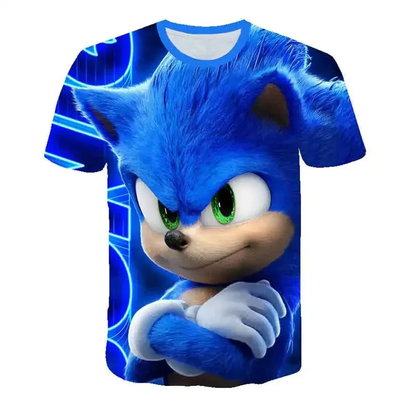 Boys 3D Printing Clothes New Cartoon T shirt Kids Clothing Boys Girls Cartoon Game Boy Summer Children T-shirt Tops