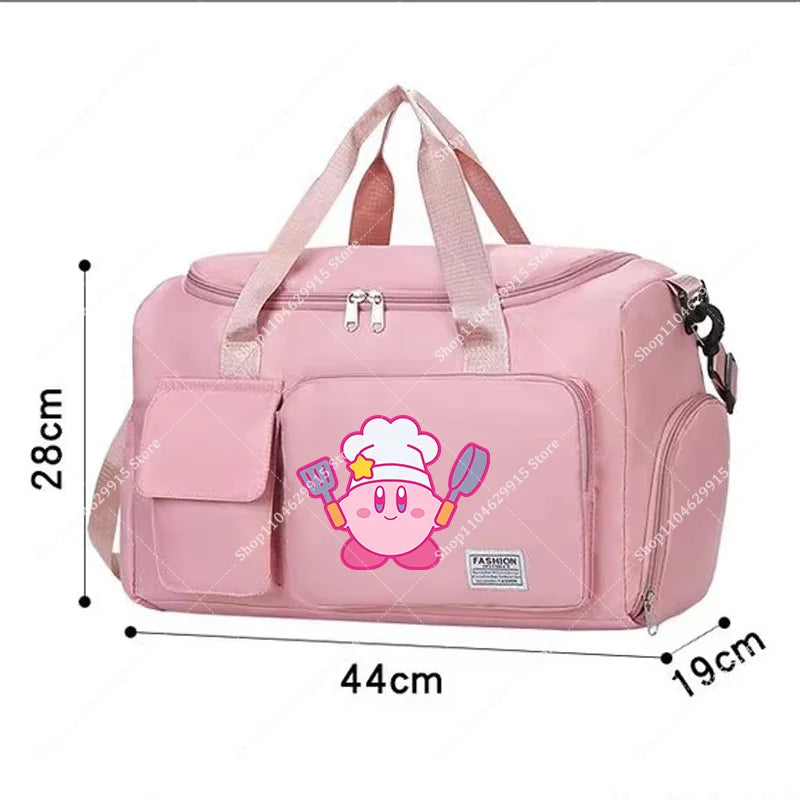 Star Kirbys Shoulder Bag Large Capacity Kawaii Cartoon Sports