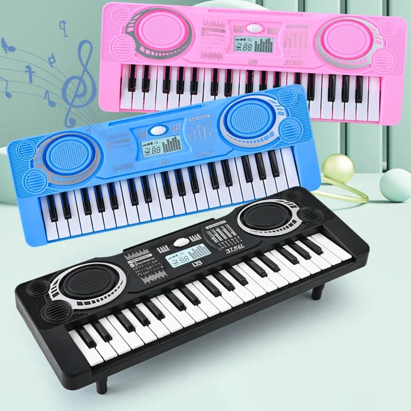 Portable 37 Keys Digital Keyboard LED Display Digital Electronic Piano