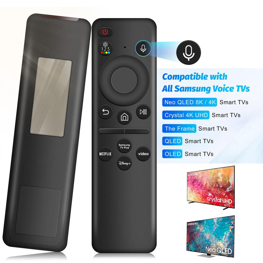 Voice Remote Control for Samsung Smart TV NEO QLED Replacement Solar