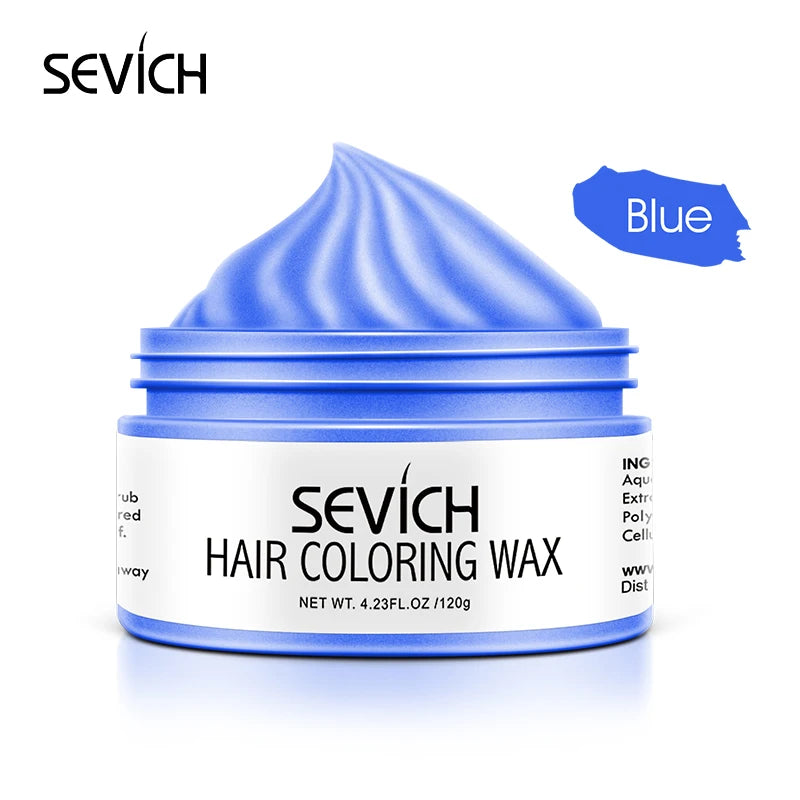 SEVICH DIY Hairs Dyed Mud Hair Colour Wax Easy To Wash Long Lasting Dye for Eyebrow Beards Coloring Temporary Hair Colour Cream