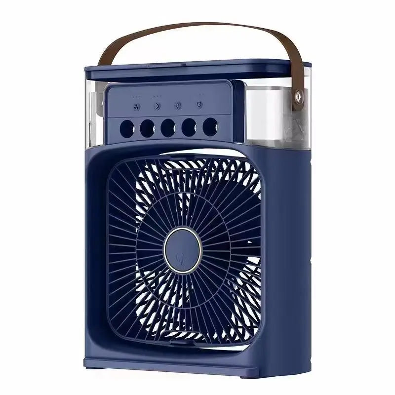 3 In 1 Household Small Air Cooler Portable Fan LED Night Light Air Conditioner Design With Humidifier USB Electric Fan 2026 NEW