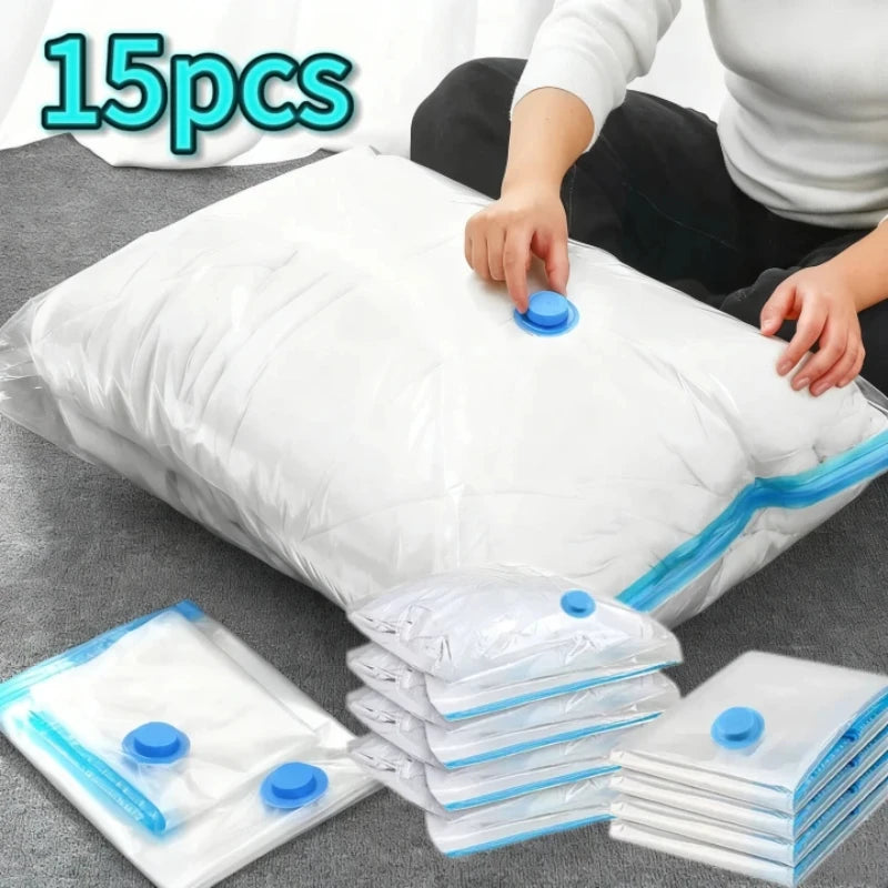 Thickened Vacuum Compression Bag Transparent Quilt Vacuum Bag Storage Bag Household Clothing Storage and Sorting Bag