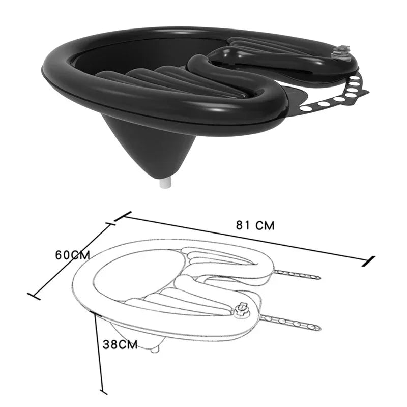 1Set Inflatable Shampoo Basin Hair Washing